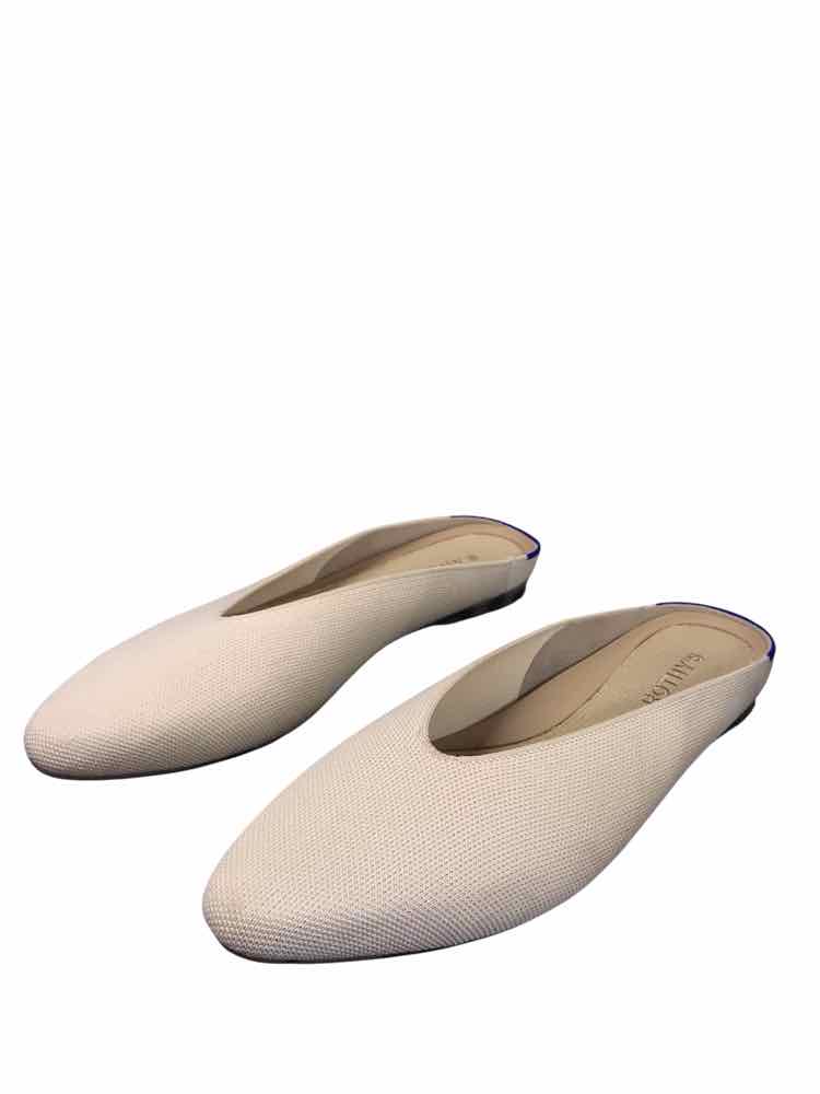 Rothy's Shoe Size 9.5 Cream Almond Demi Mules