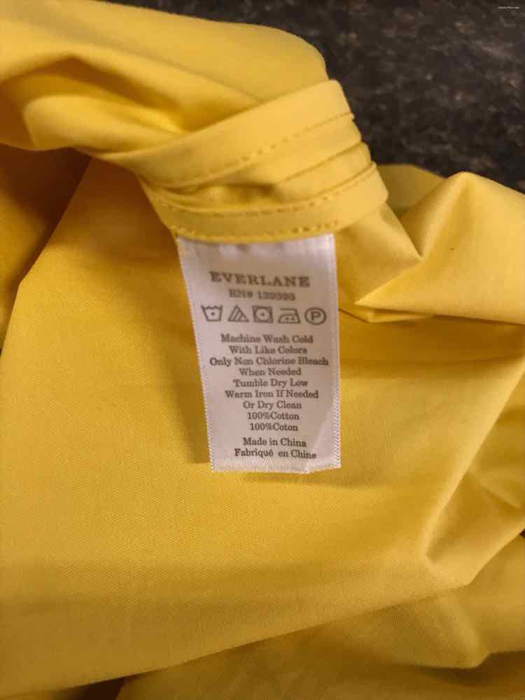 Everlane Size 4 Yellow Dress