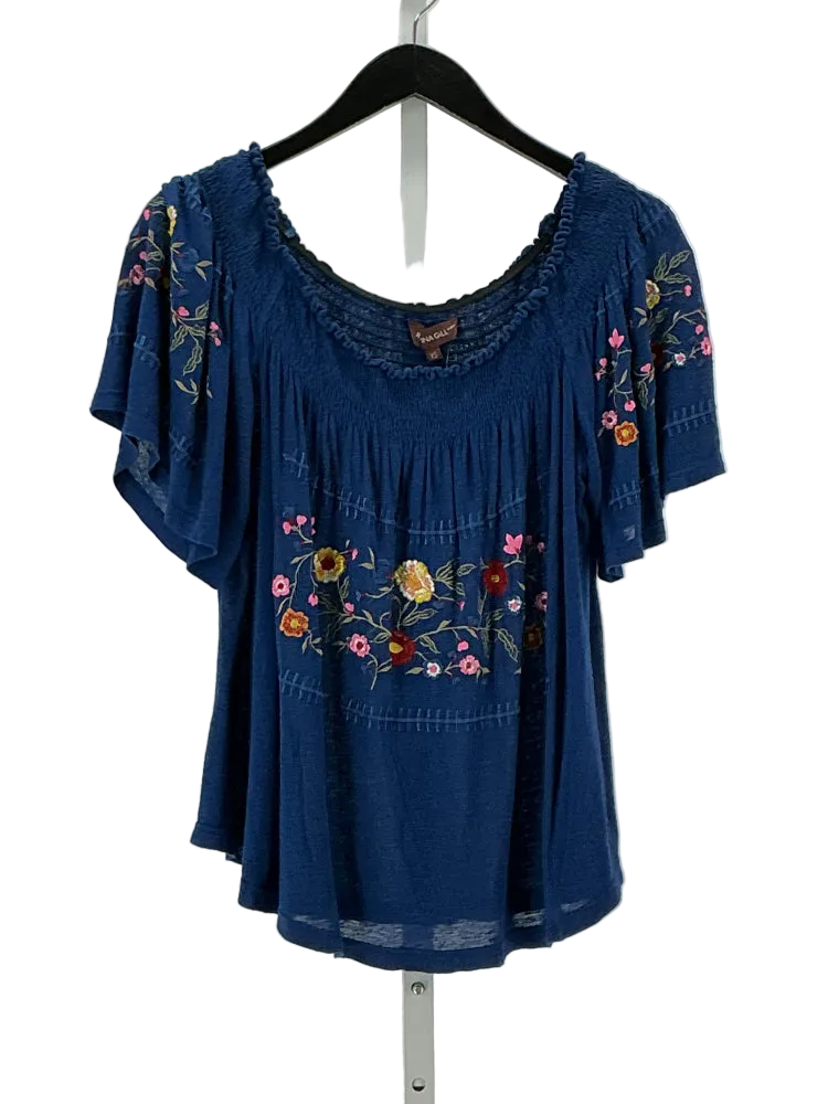 Ranna Gill Size XS Navy multi Shirt