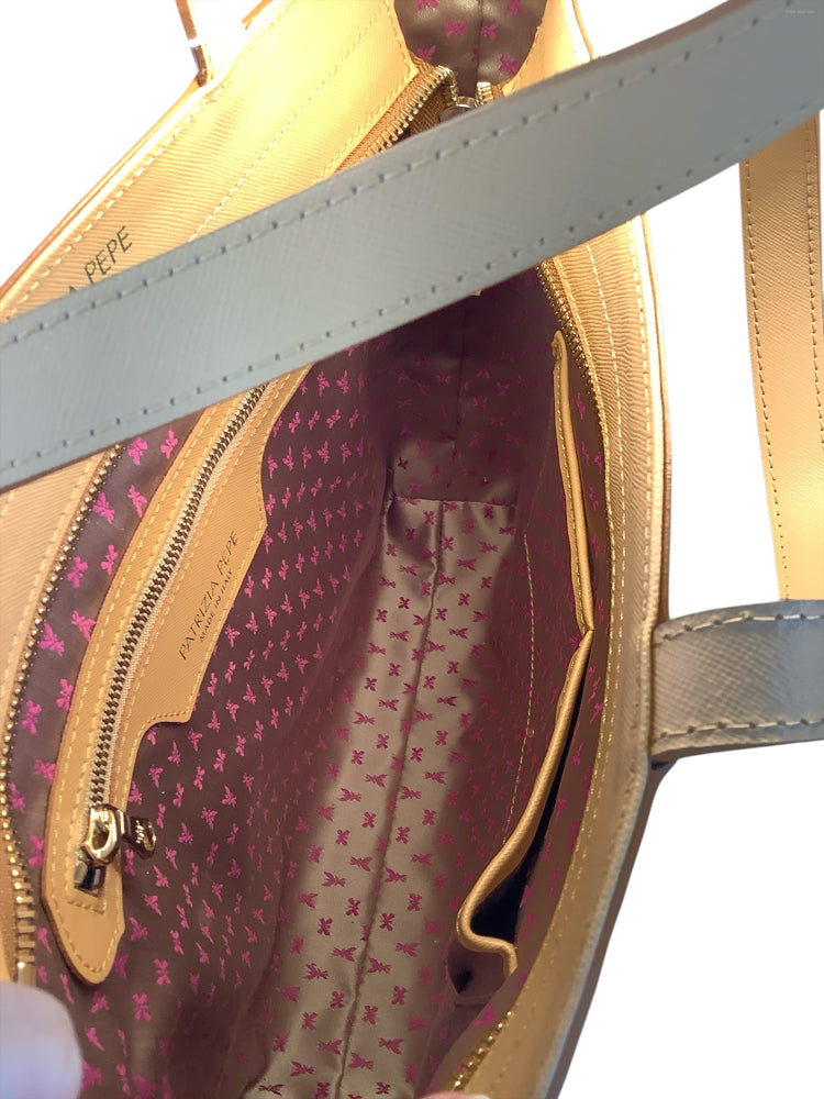 Patrizia Pepe Tan & White Handbags