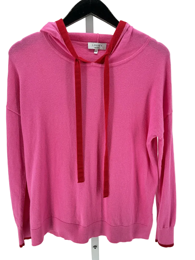 j.society Size S Pink & Red Sweater
