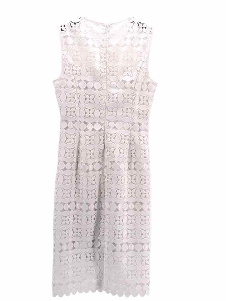 White House Black Market Size 2 White Dress