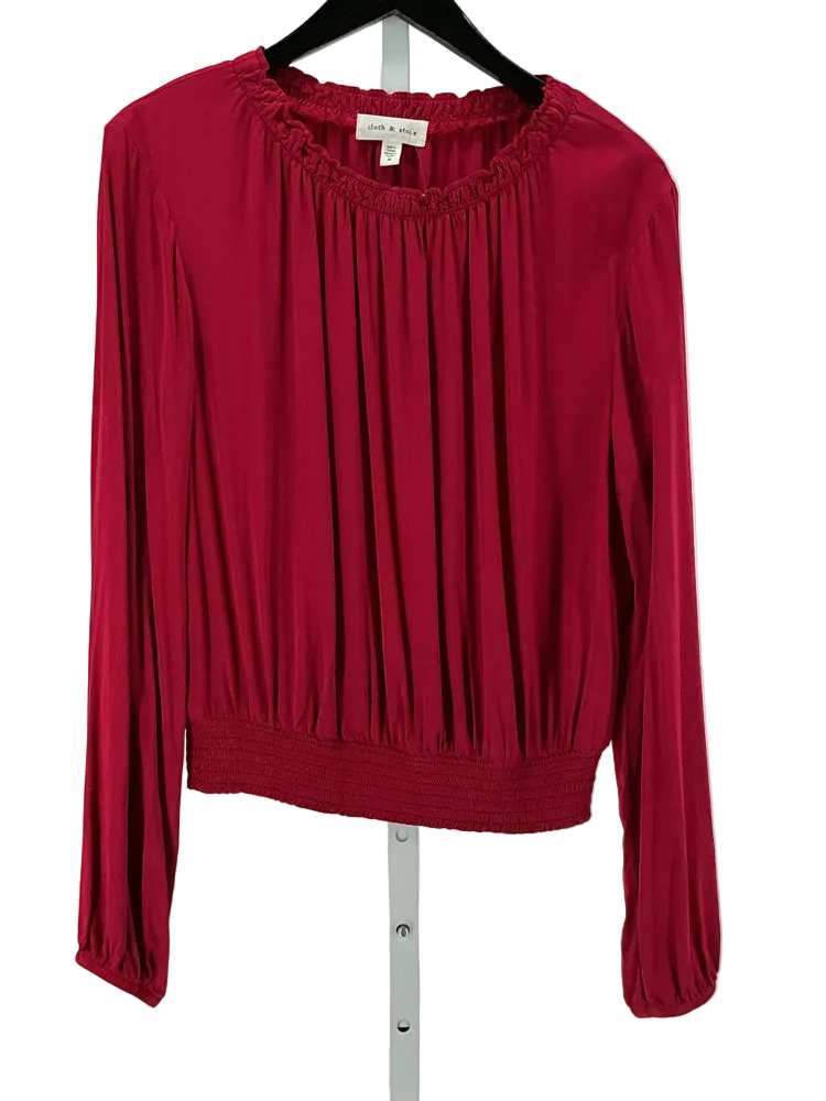 Cloth & Stone Size M Red Shirt