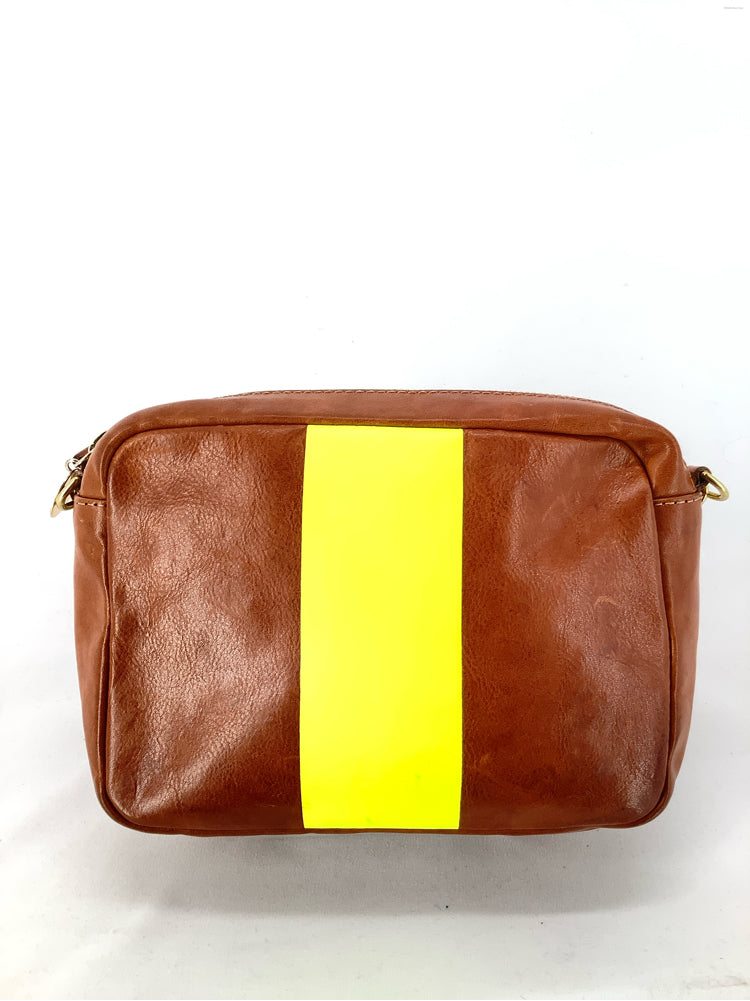 Clare V. Brown & Yellow Midi Sac Handbags