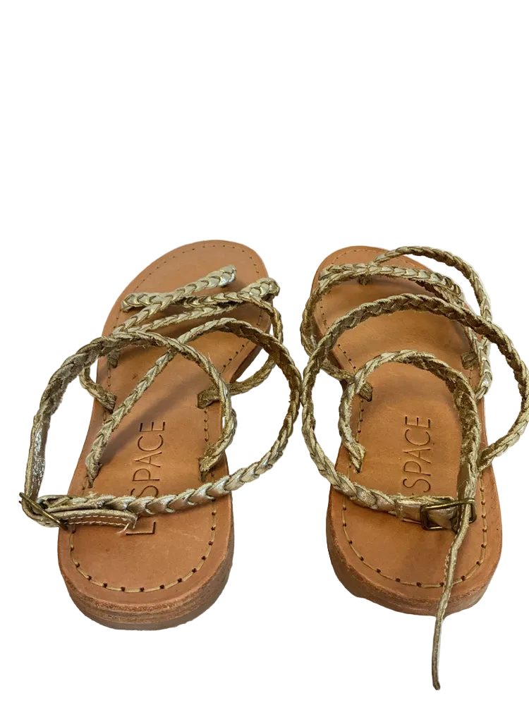 L Space Shoe Size 6 Gold Sandals
