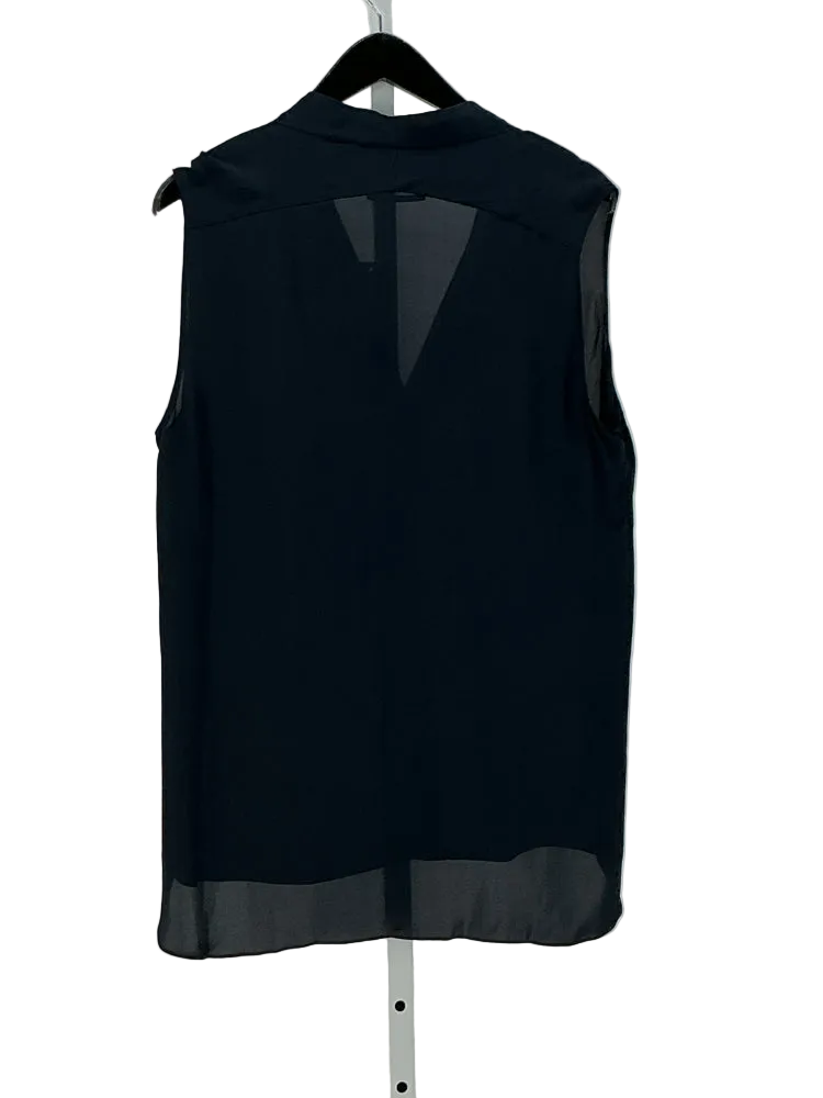 Elie Tahari Size L Black Shirt