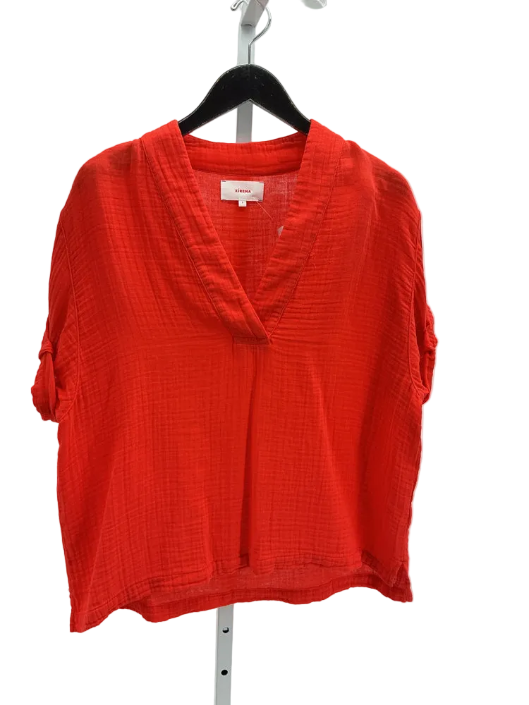 Xirena Size S Orange Avery Shirt