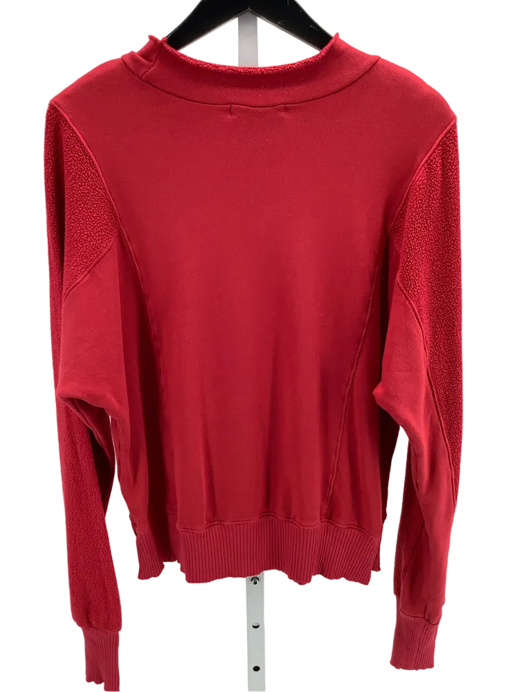 Michael Stars Size XS Red Signature Sweatshirt