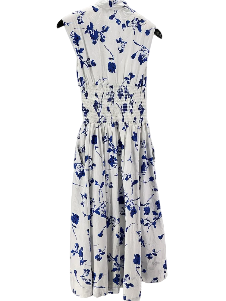 Anthro Size XS White & blue Tommie Dress
