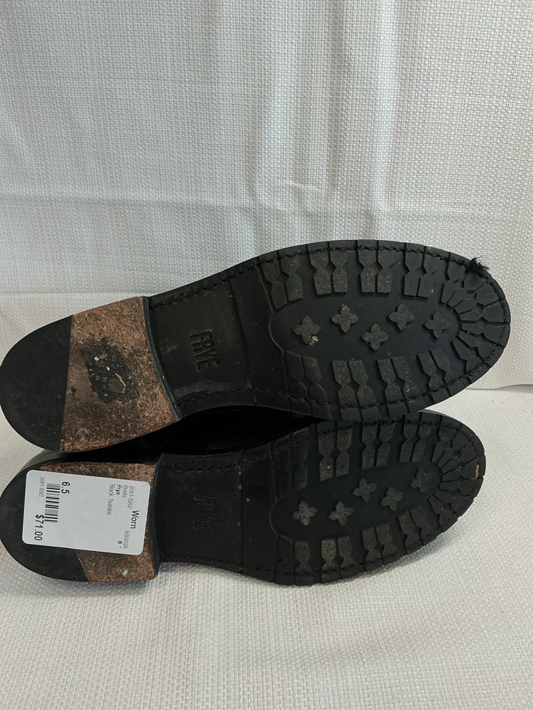Frye Shoe Size 6.5 Black Natalie Boots