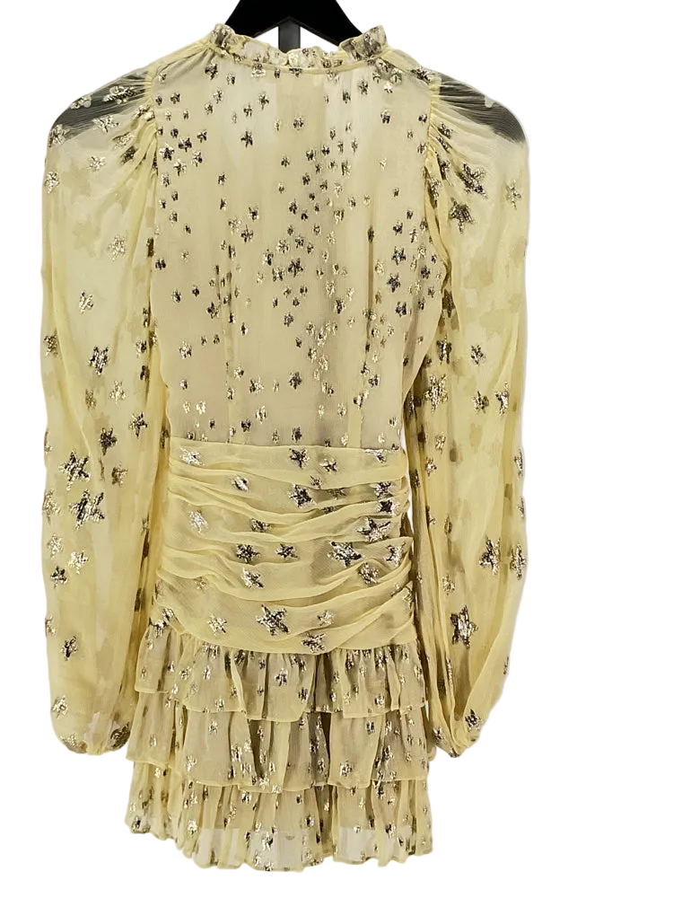 Love Shack Fancy Size 00 Yellow Rina Dress