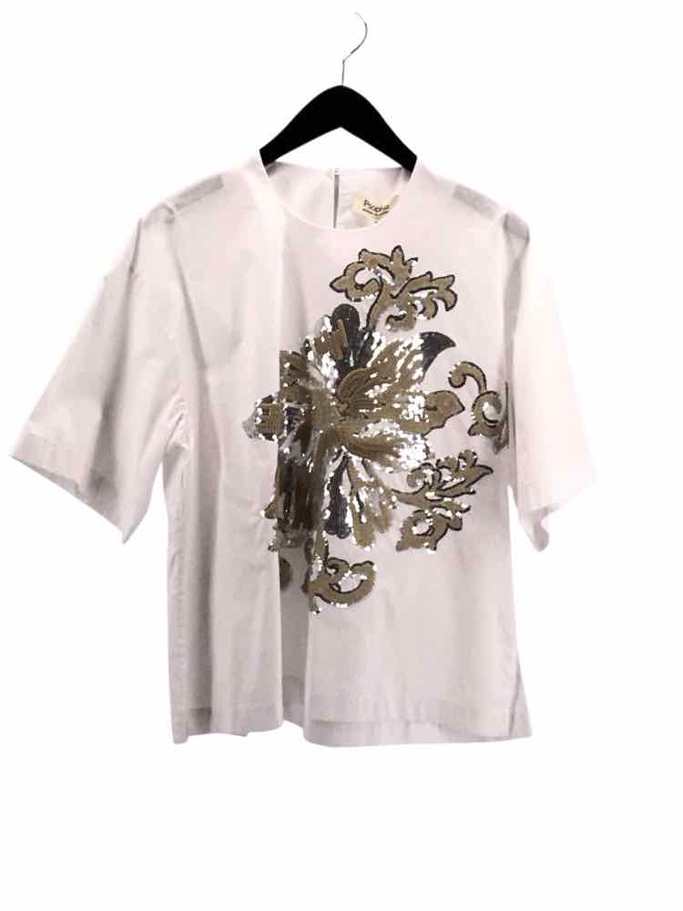 Psophia Size M White multi Shirt