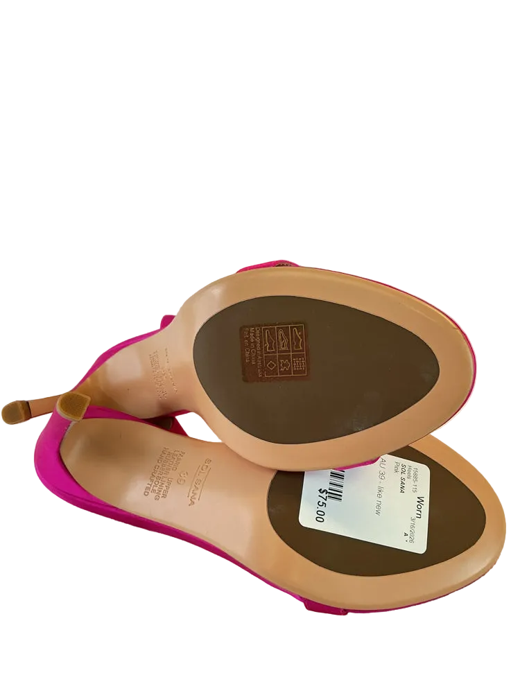SOL SANA Shoe Size 8 Pink Heels