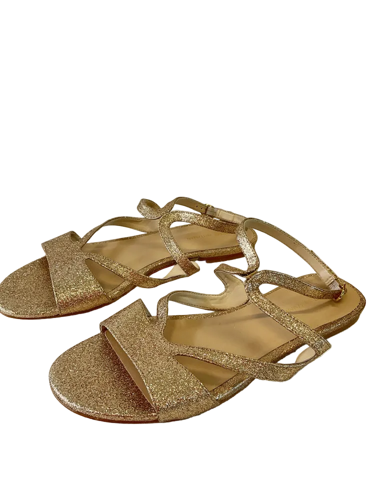 Stuart Weitzman Shoe Size 9 Gold Sandals