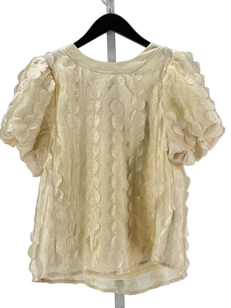 VOY Size S Cream Shirt