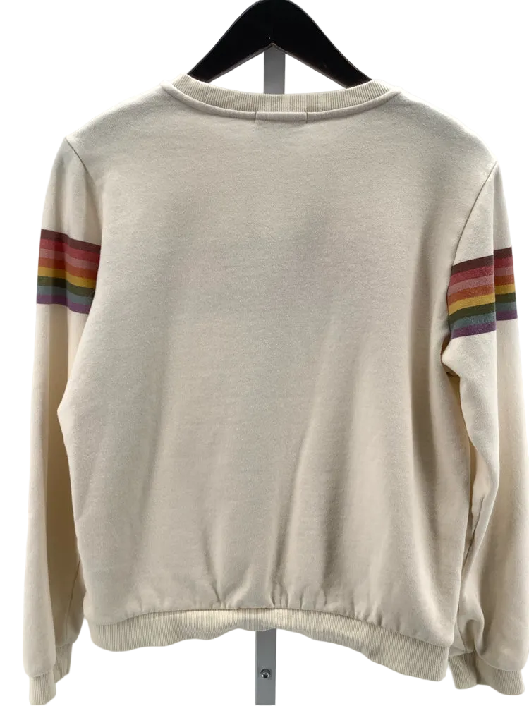 Marine Layer Size M Cream multi Sweatshirt
