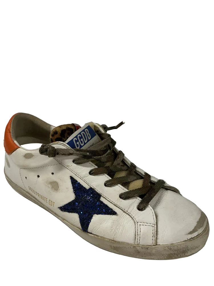 Golden Goose Shoe Size 10 White multi Superstar Sneakers