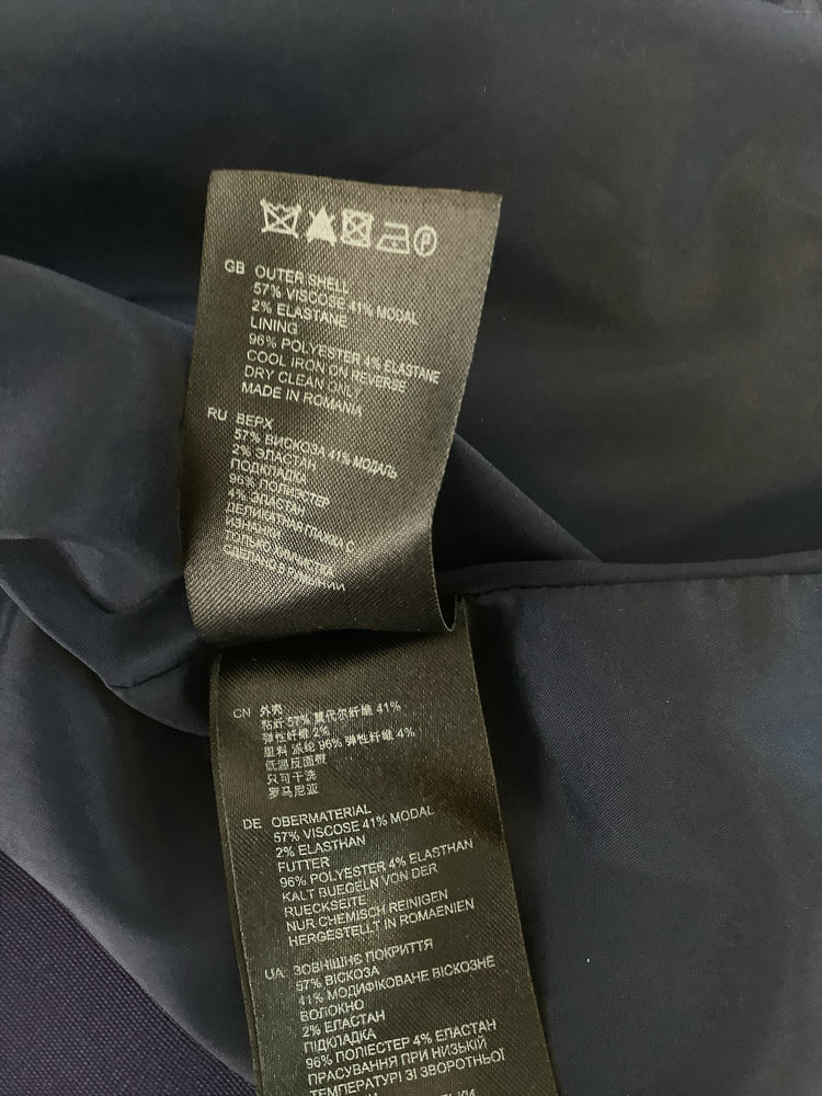 Reiss Size 8 Navy & Black Dress