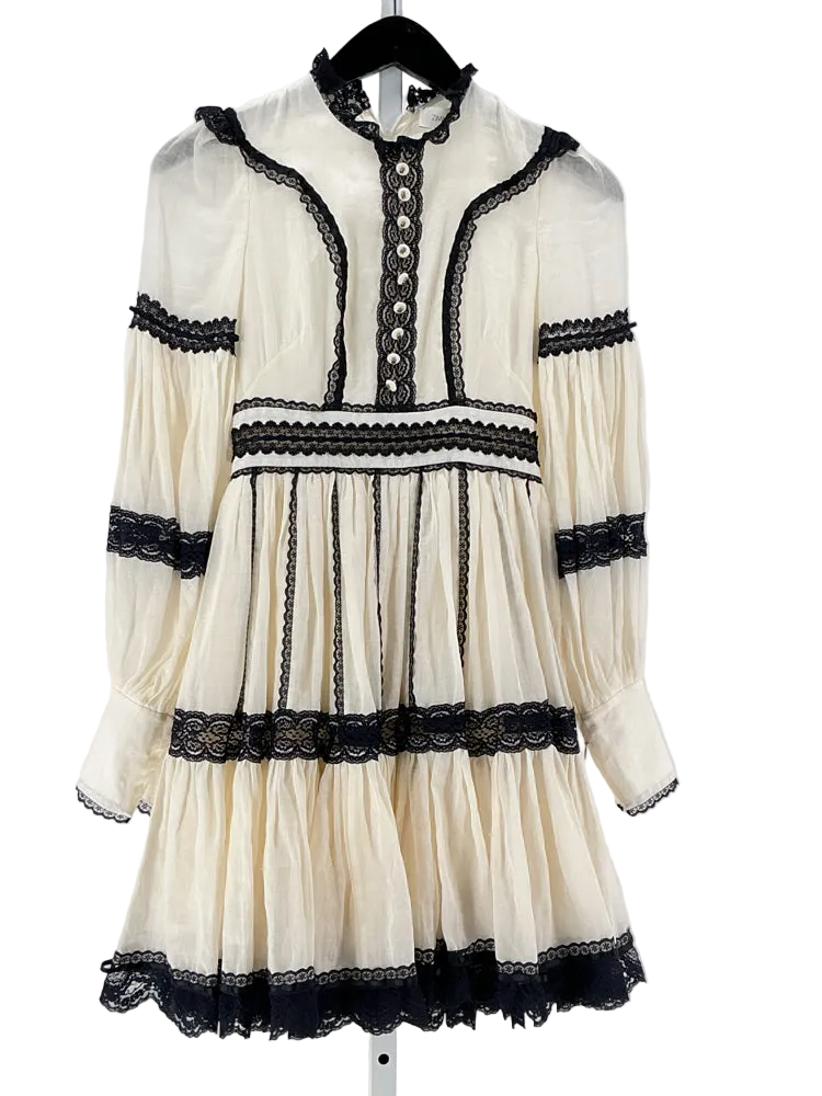 Zimmermann Size 0 White & black Dress