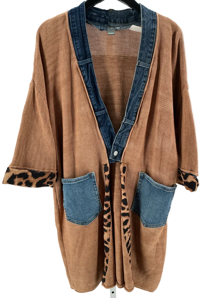 Shannon Passero Size OS Brown & Denim Duster