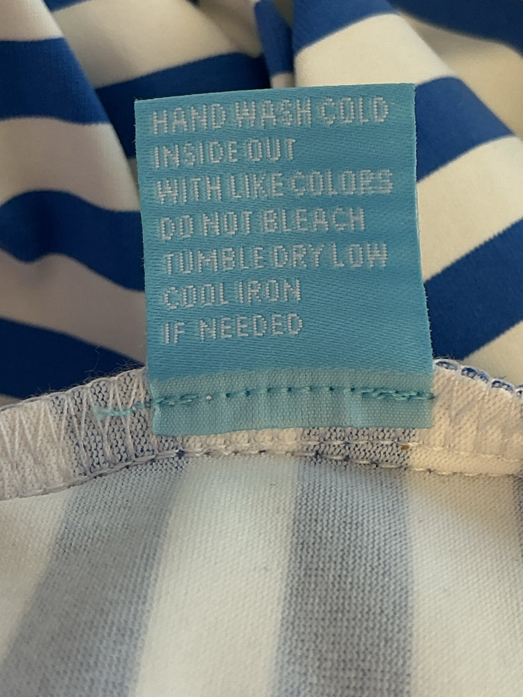 J. McLaughlin Size L Blue & White Skirt