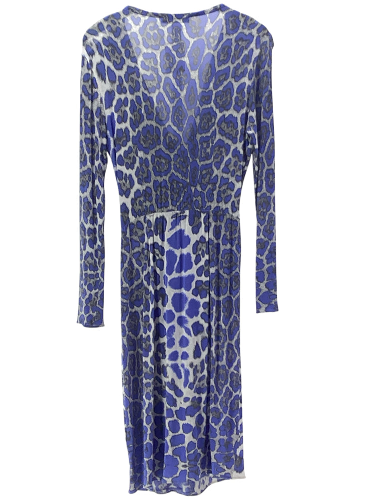 Blumarine Size 12 Blue Multi Dress