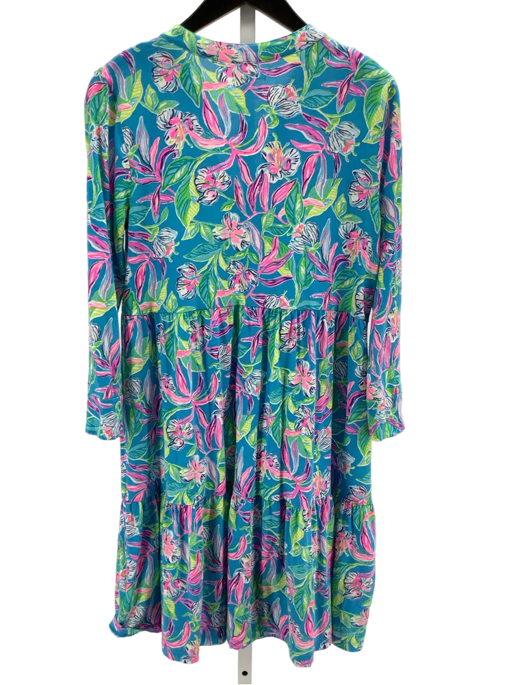Lilly Pulitzer Size M Blue Multi Alaina Dress