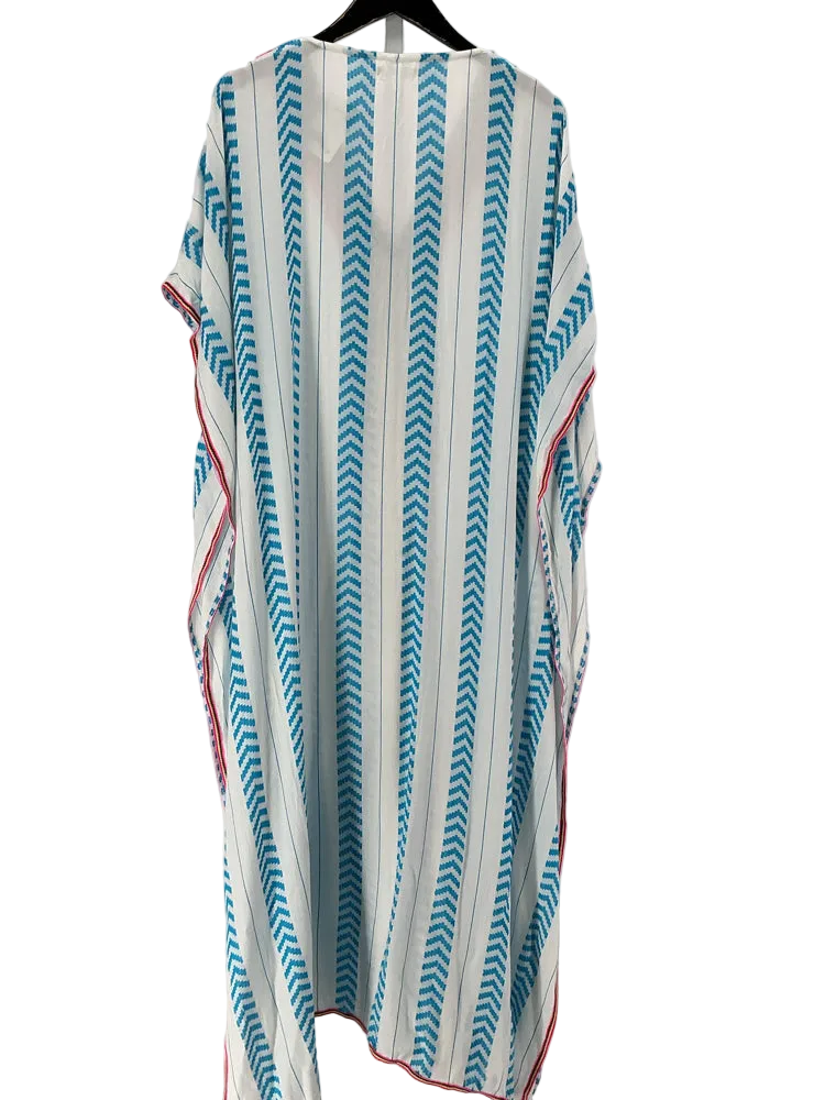 Pitusa Size One Size Blue Multi Kaftan