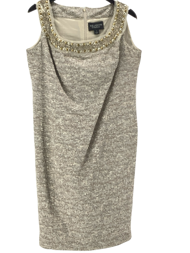 St John Couture Size 14 Tan Dress