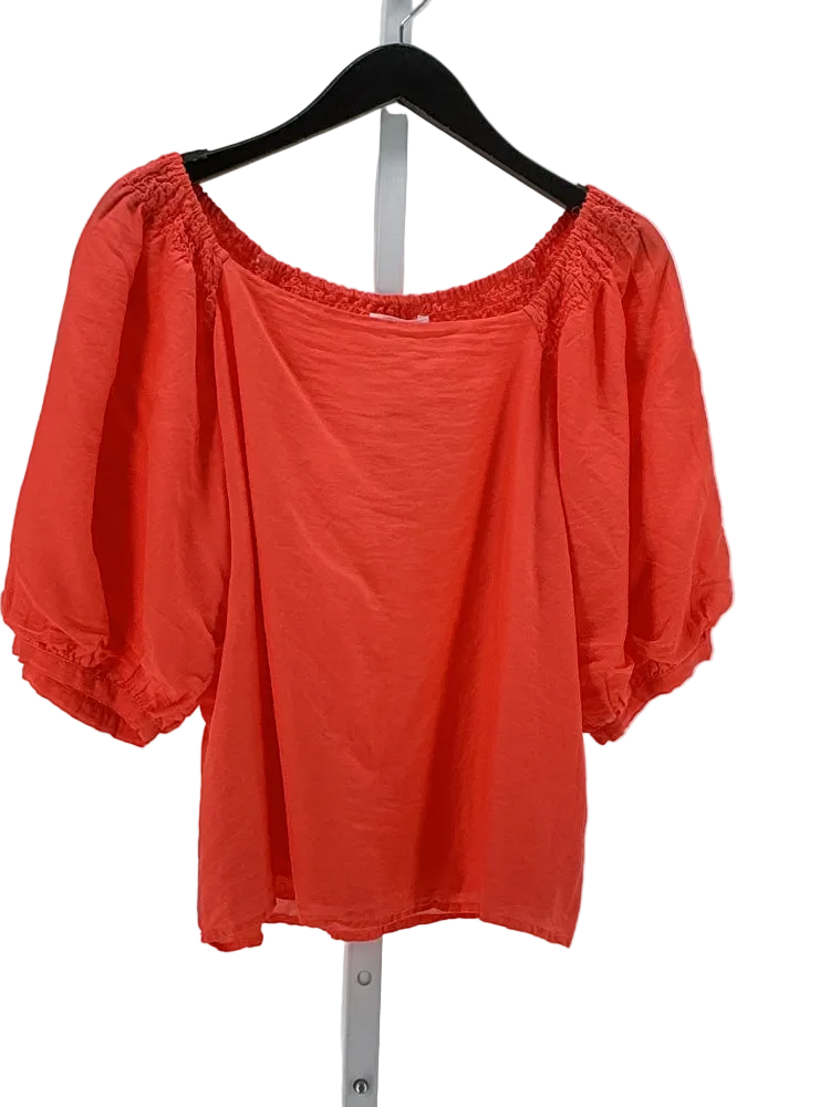 Velvet by Graham Spencer Size M Orange Shirt