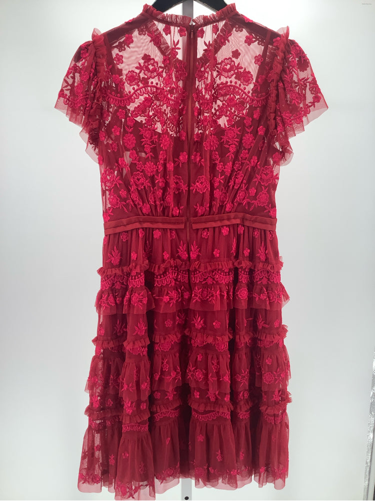 Needle & Thread Size 6 Red & Pink Darcy Dress