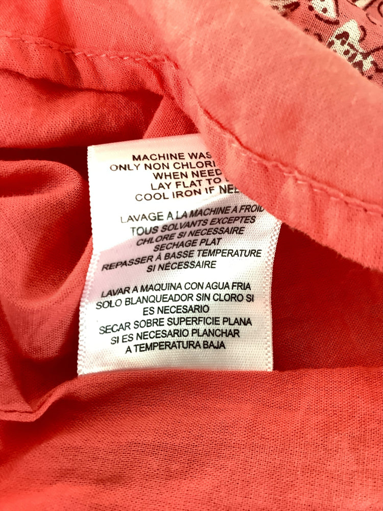 Velvet by Graham Spencer Size M Orange & White Dress