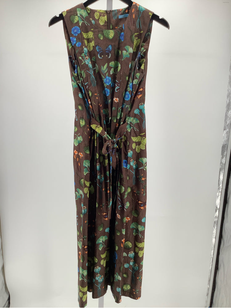 J. McLaughlin Size S Brown Multi Clive Dress