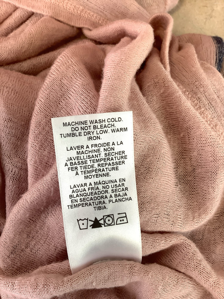 Velvet by Graham Spencer Size L Pink & Navy Dress