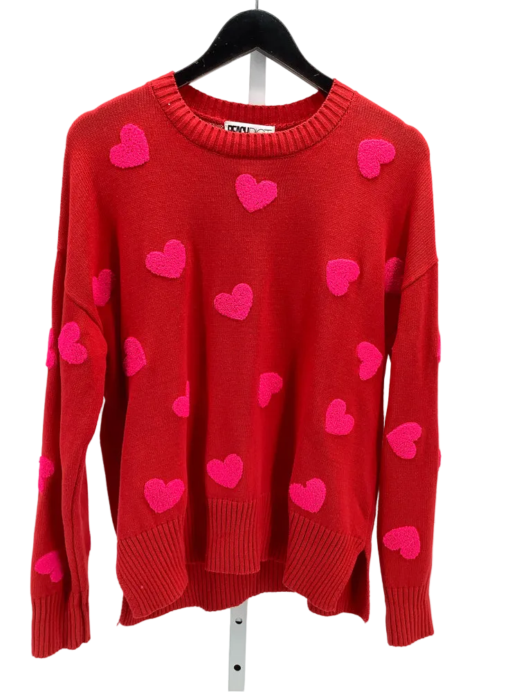 Beach Riot Size XS Red & Pink callie Sweater