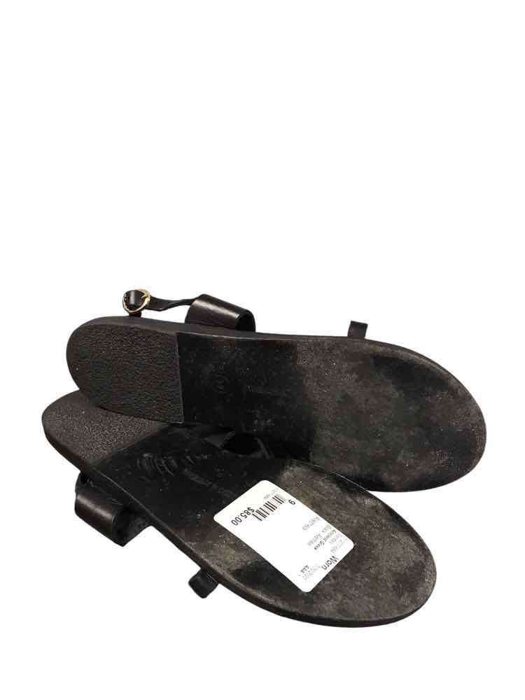 Ancient Greek Shoe Size 9 Black Alethea Sandals