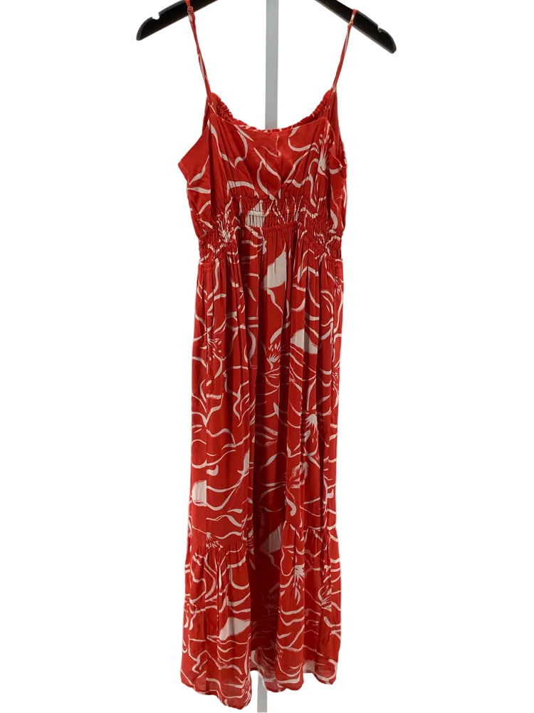 Z supply Size S Orange & Tan Toluca Cala Dress