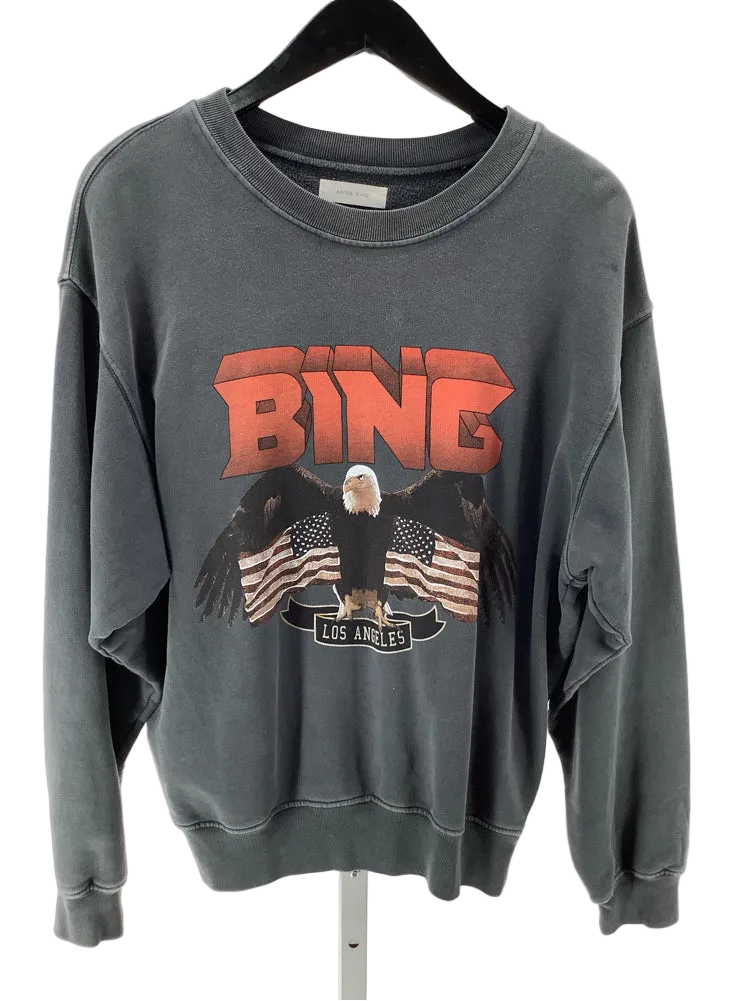 Anine Bing Size S Gray multi Sweatshirt