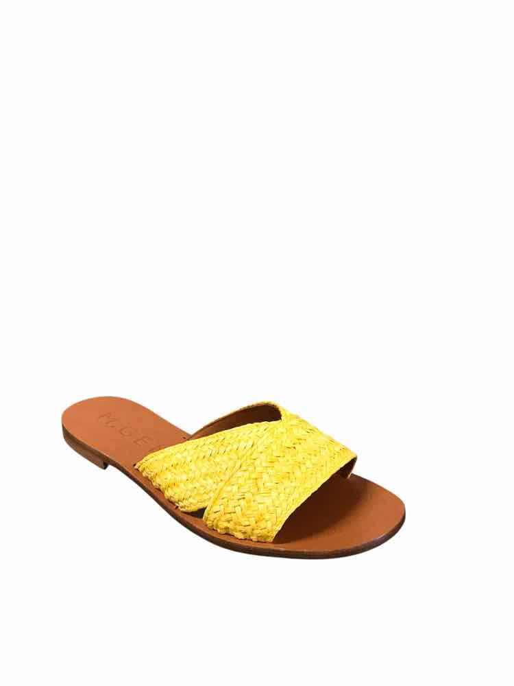 M.Gemi Shoe Size 7.5 Yellow The Marisa Slides