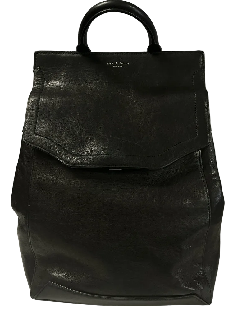 Rag & Bone Black Pilot Backpack