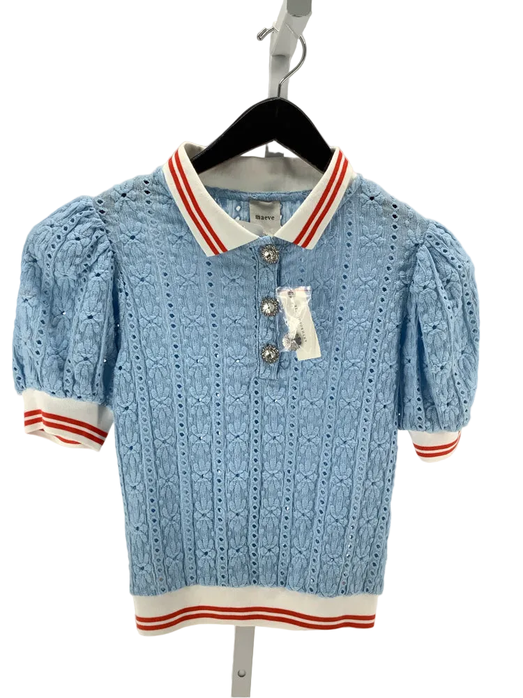 Maeve Size XXS Blue Multi Shirt