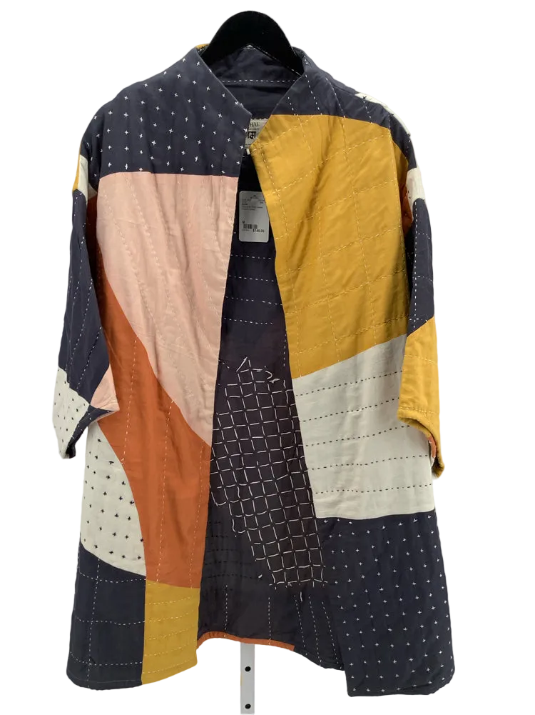 Anchal Size M Navy multi Cocoon Jacket