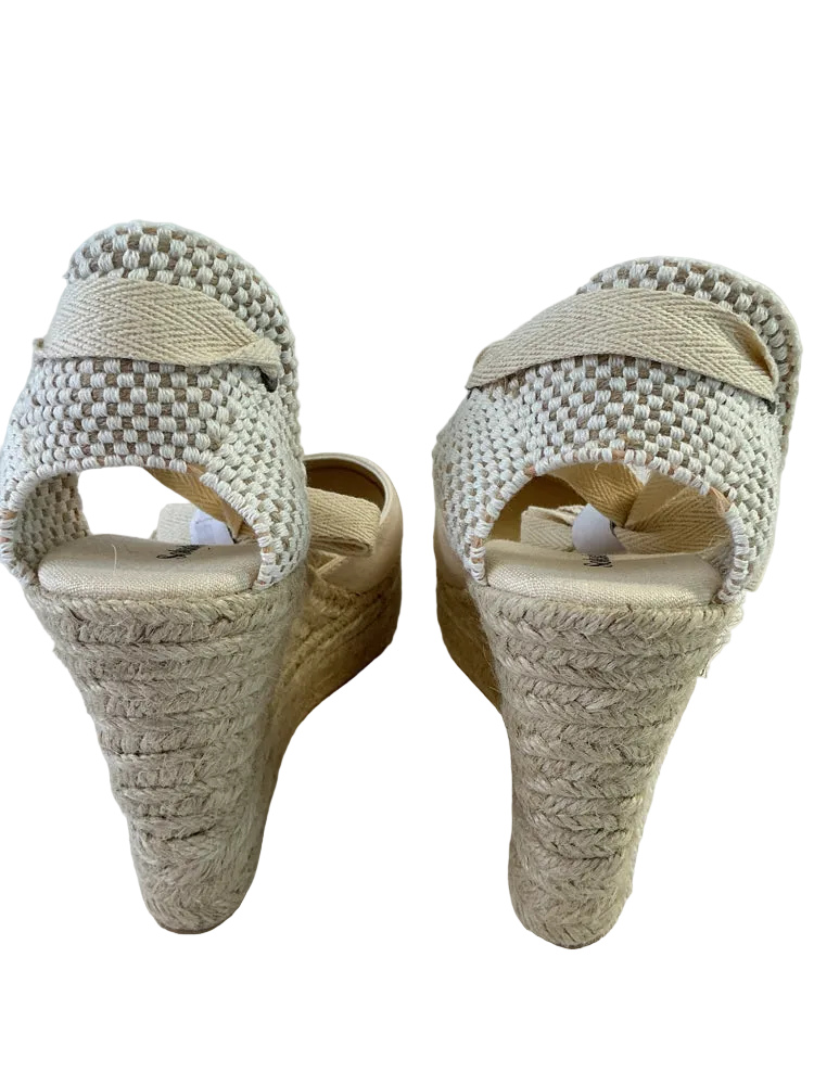Soludos Shoe Size 7 Cream Marseille Wedges