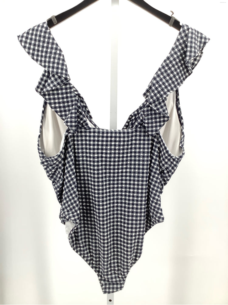 Jcrew Size 22 Navy & white Swimsuit