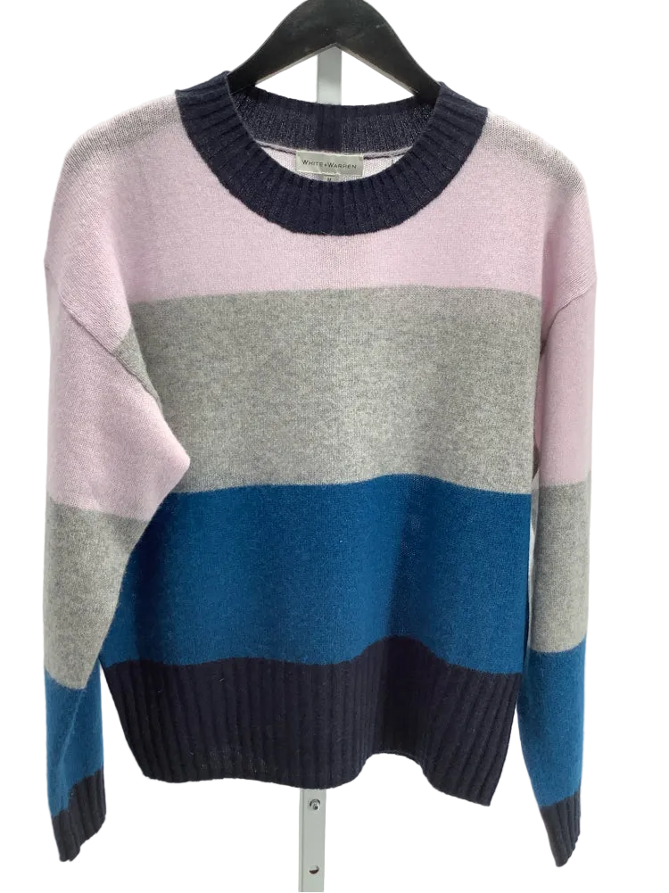 White + Warren Size M Gray multi Sweater