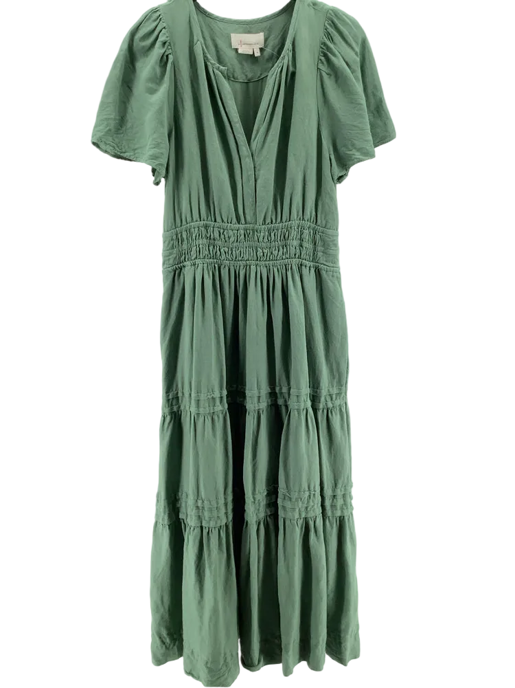 by anthropologie Size M Green Somerset Dress