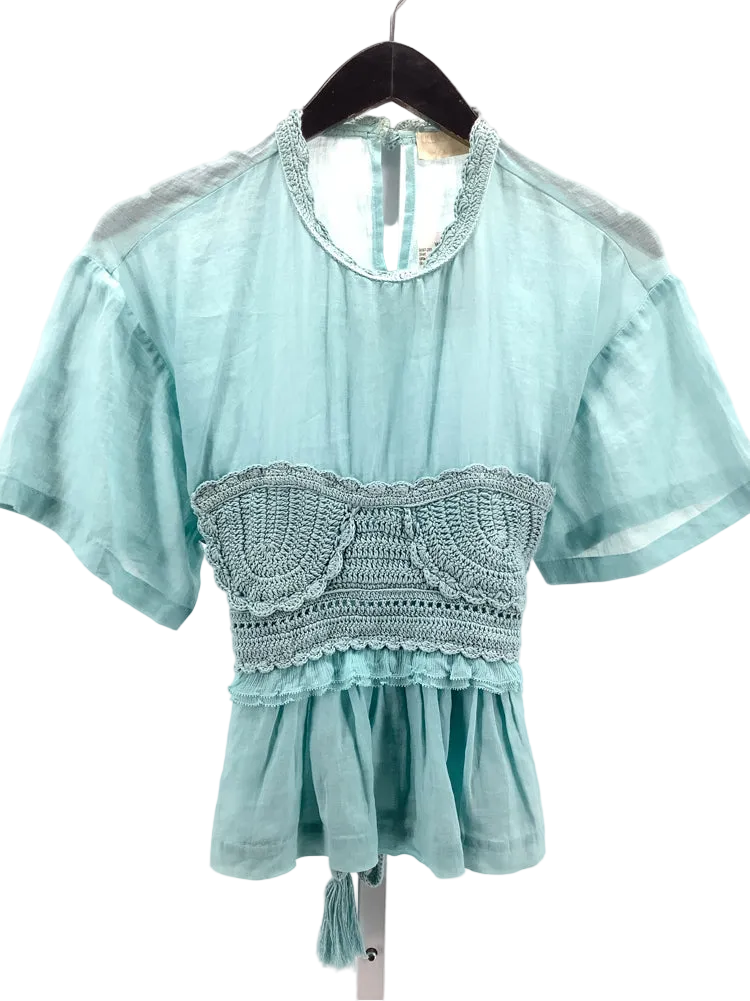 Ulla johnson Size 10 Blue Shirt