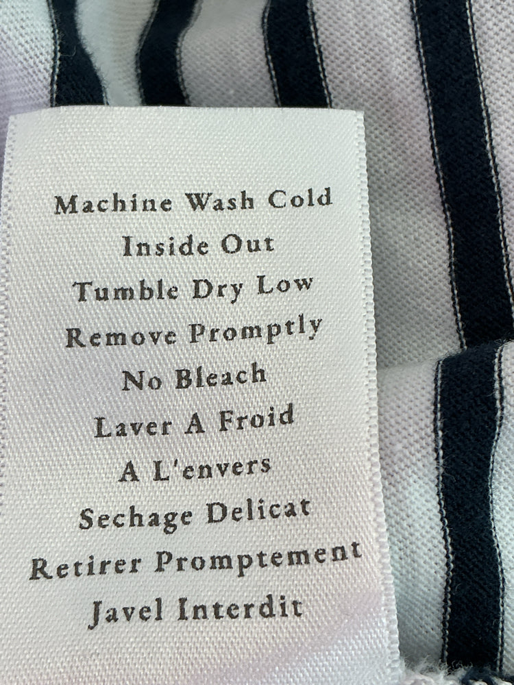 Frank & Eileen Size S Navy & white Shirt