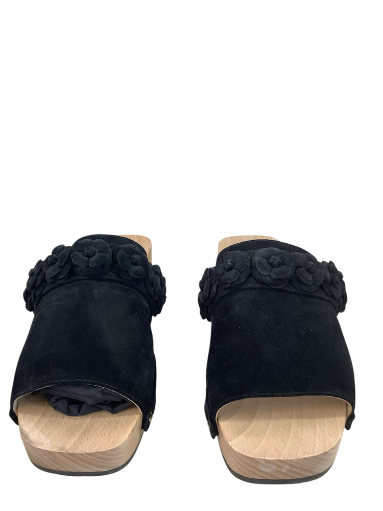 Chanel Shoe Size 10 Black Clogs