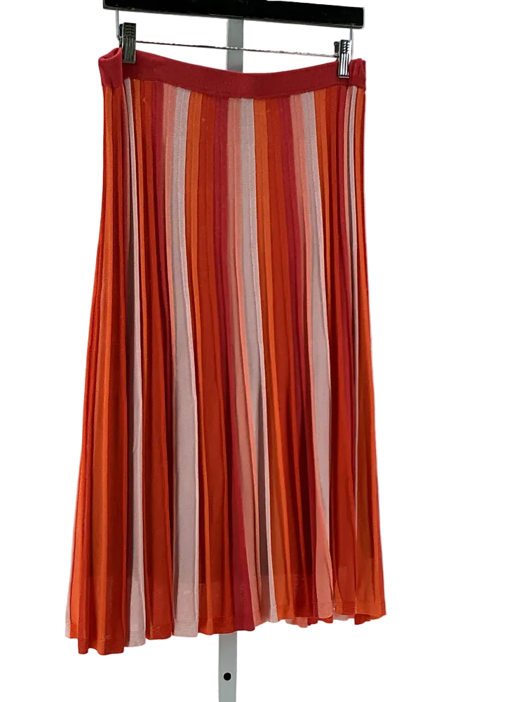 Trina Turk Size L Orange Multi Skirt